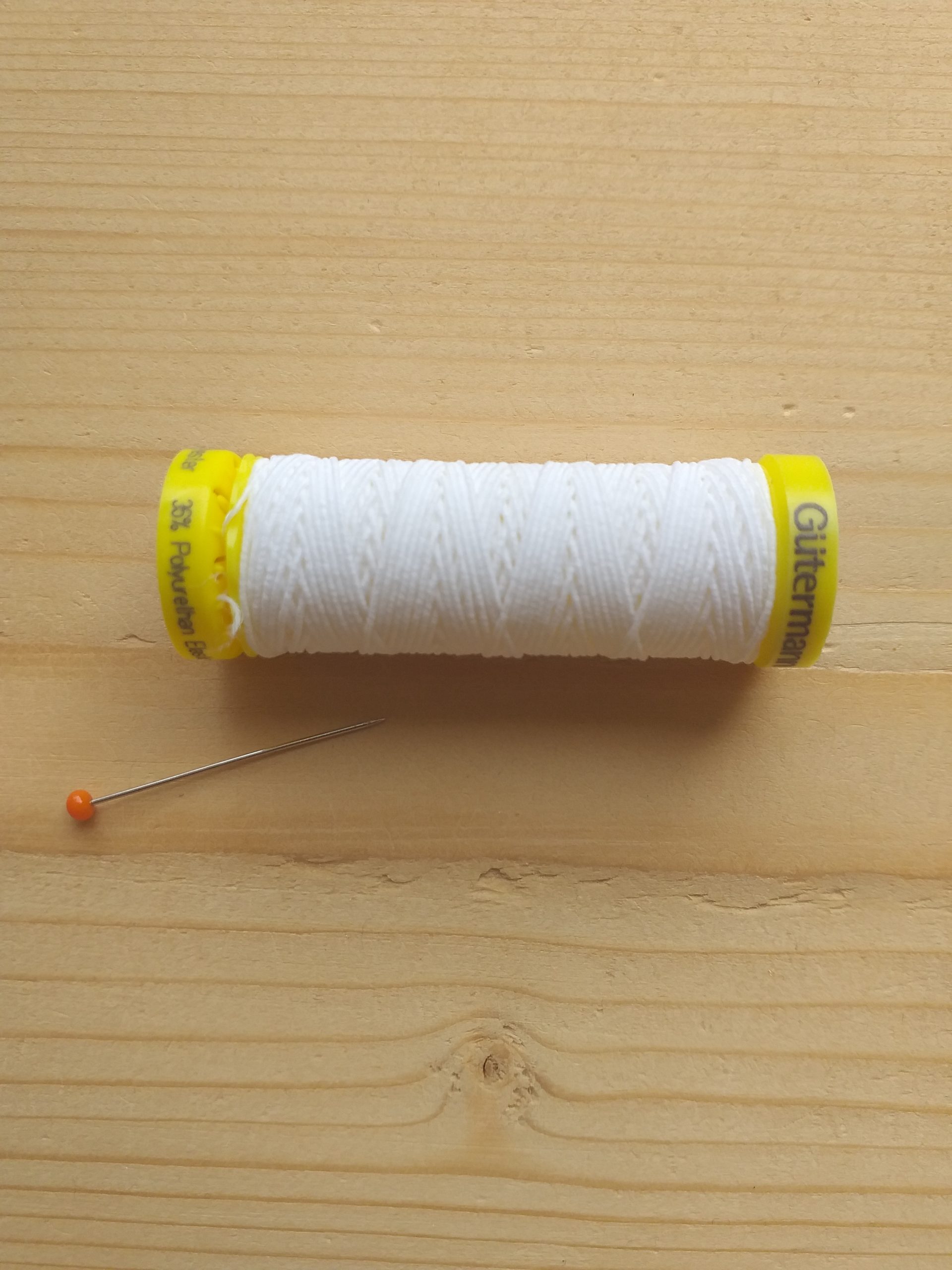 Bobine 400m fil élastique latex guidé coton